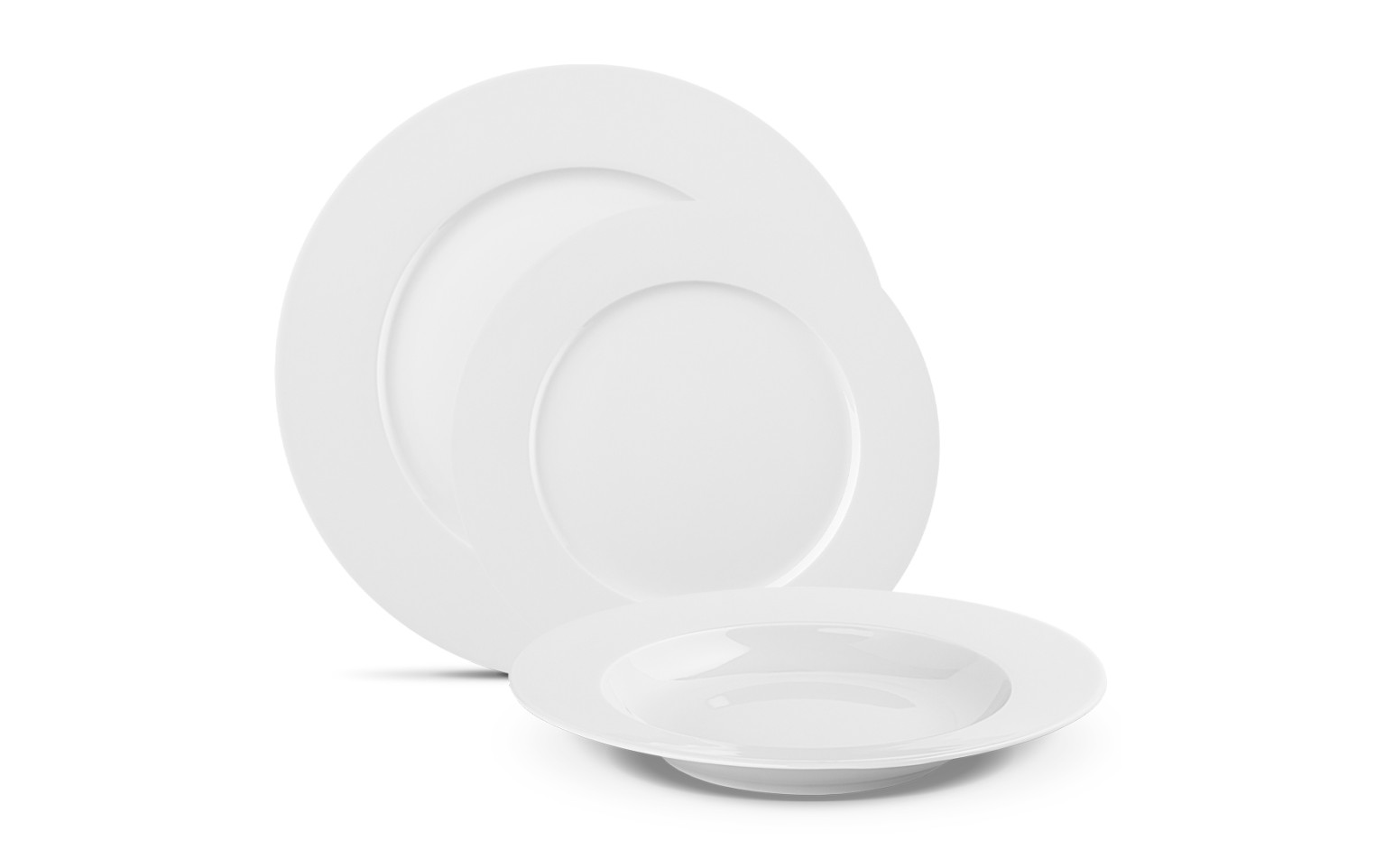 Gerlach Modern New White Súprava jedálenských tanierov 18 ks pre 6 osôb