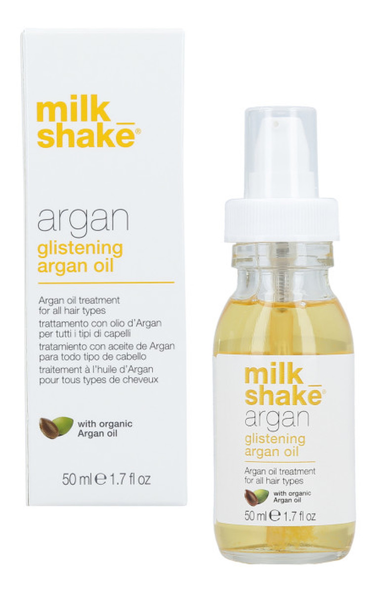 Milk Shake Argan Glistening arganový olej pro poškozené vlasy 50 ml