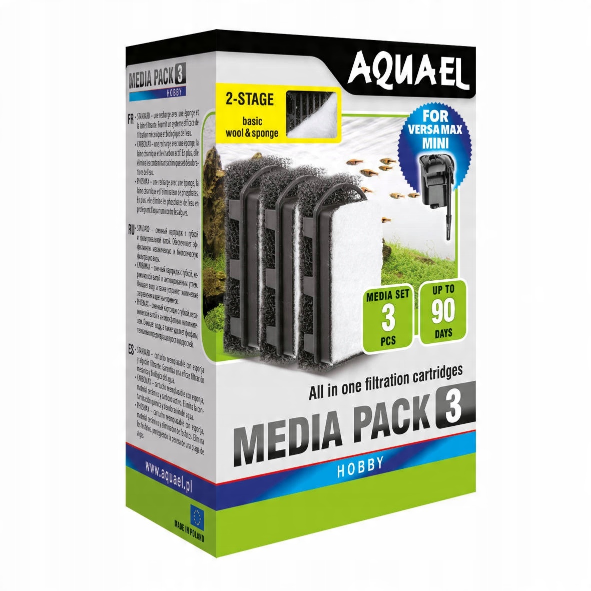 

Wkład gąbkowy Aquael Fzn Mini wersja standard 3szt