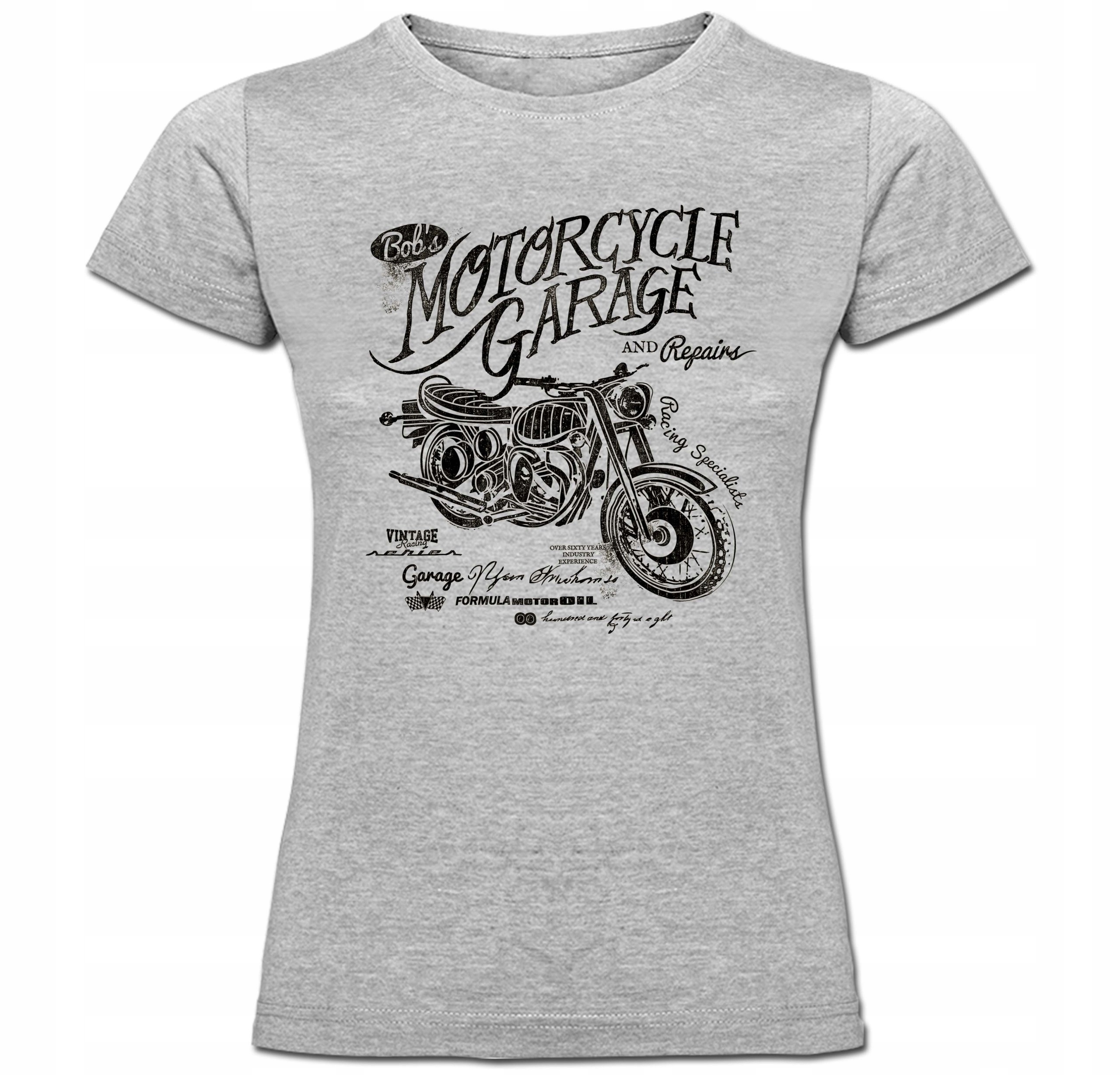 

Damski Tshirt Motor Garage Motocykl Motory XL