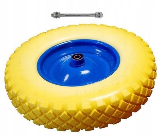 KOŁO KÓŁKO DO TACZEK TACZKI PEŁNE KOSTKA 4.00x8 BEZDĘTKOWE DUŻE