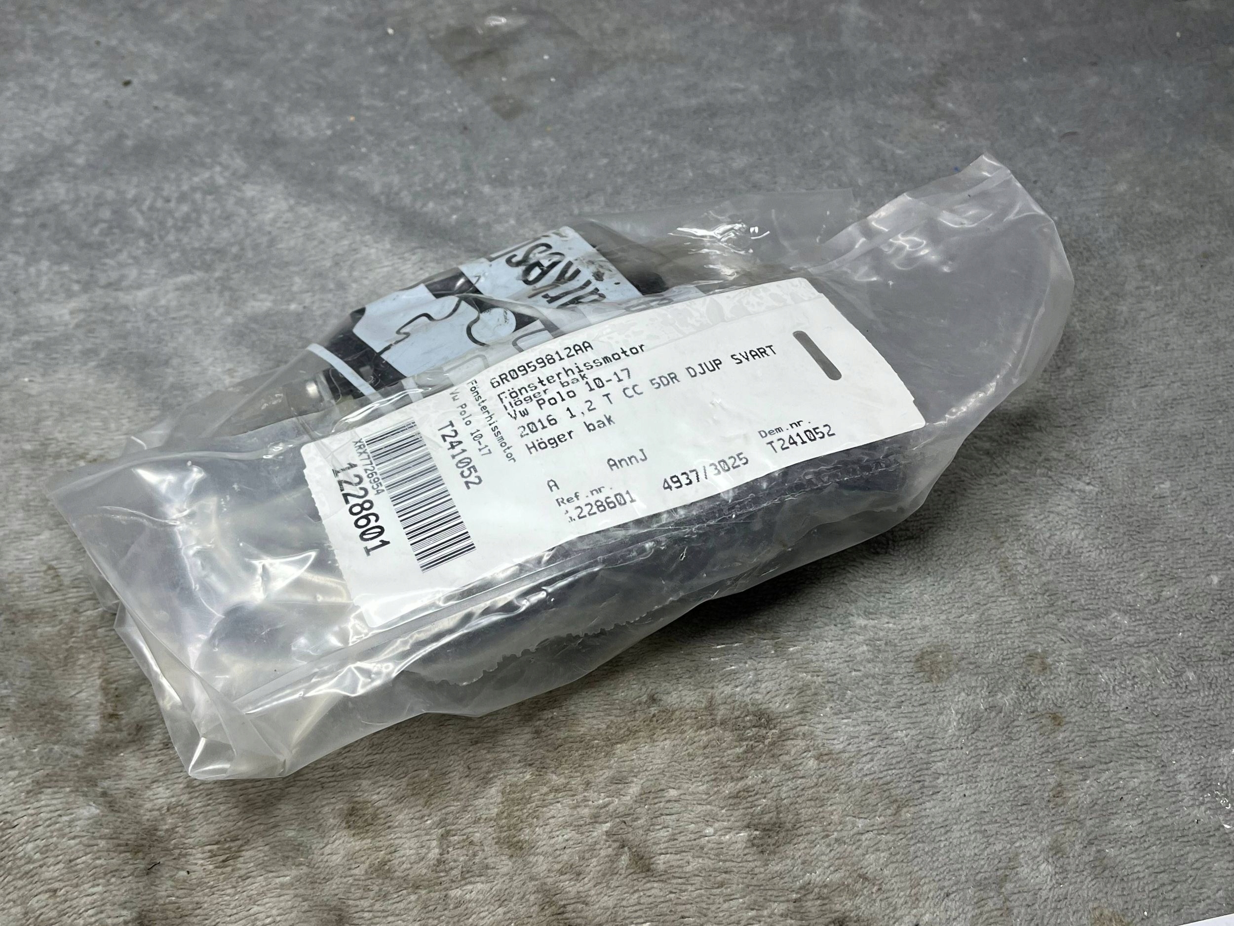 Volkswagen POLO OE 6R0959812N mini motor windows !J