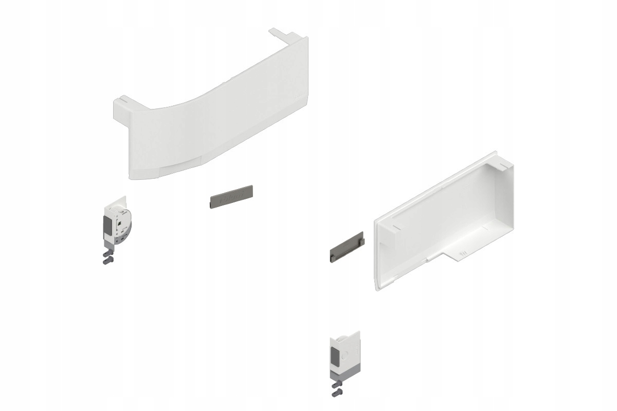 Blum 23K8000 Predný výklopný Aventos Hk top, sada záslepiek biela