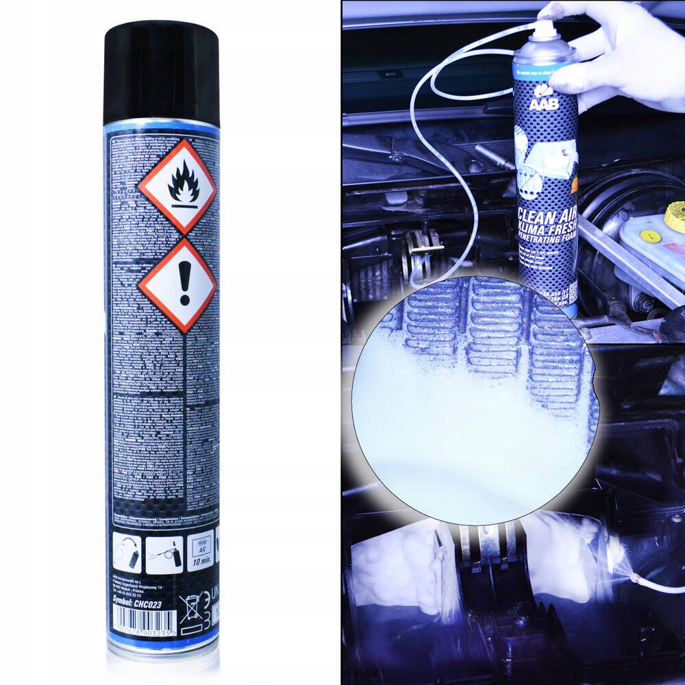 AABCOOLING KLIMA FRESH 750-PIANA KLIMATYZACJA-CZYSZCZENIE Waga produktu z opakowaniem jednostkowym 0.725 kg