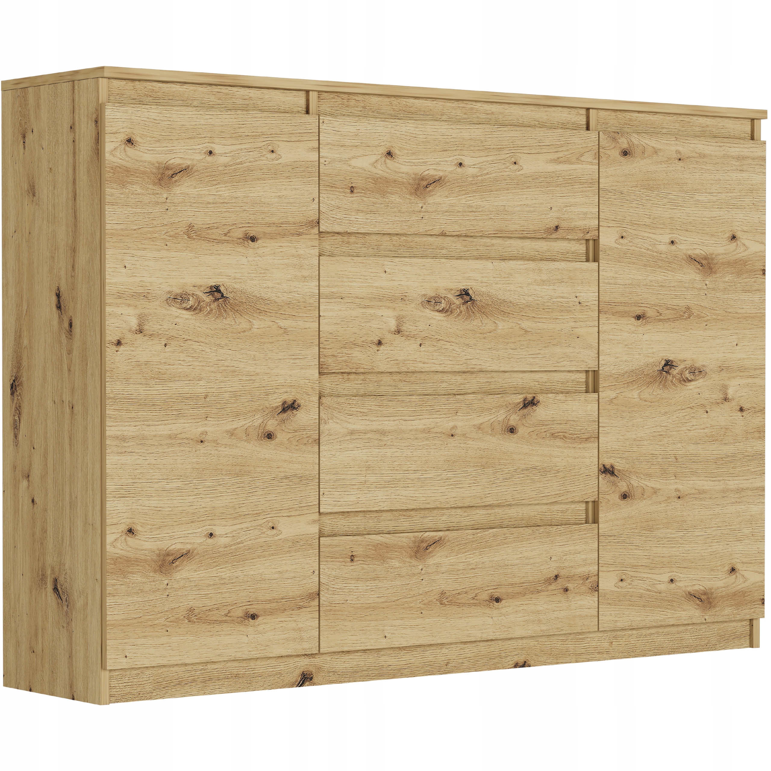 Modna KOMODA 140 SZAFKA 4 SZUFLADY 2 PÓŁKI ARTISAN R-140-S4