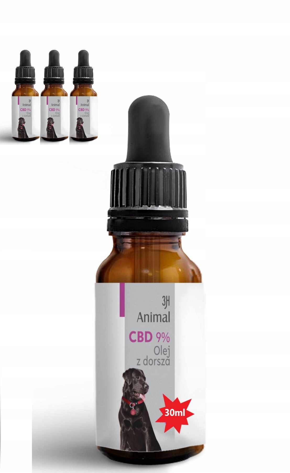 Levně Cbd 9% Konopný Olej Pro Psy A Psy Kočky 30ml Full