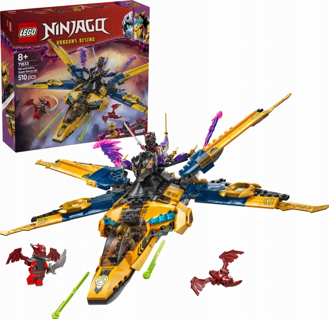 71833 Lego Ninjago Ras a bouřkový supertryskáč Arina
