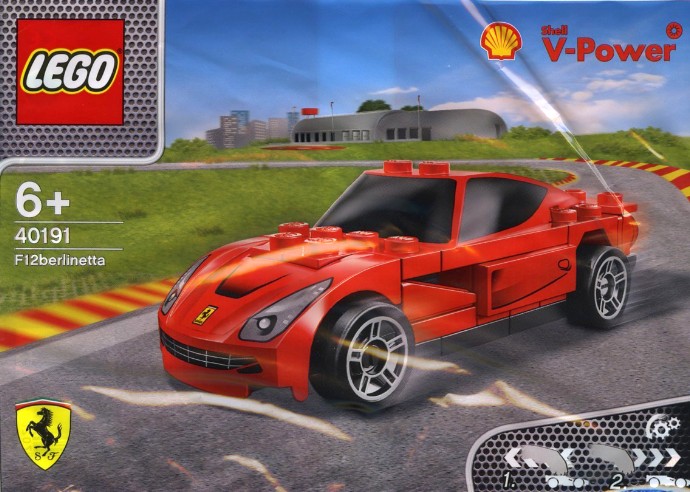 nowy LEGO Racers 40191 Ferrari F12 Berlinetta shell MISB 2014