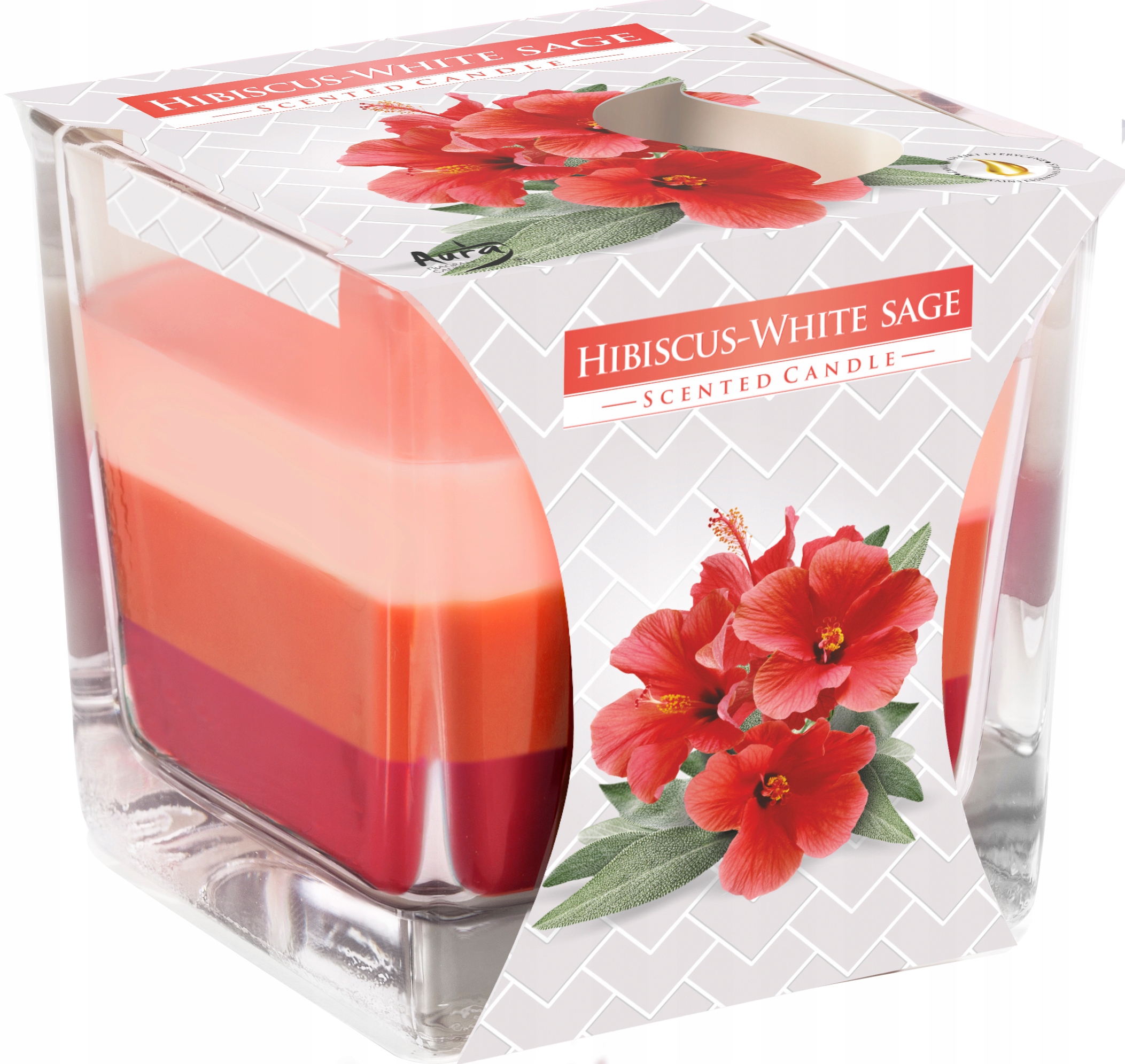 

Świeca zapachowa parafinowa Hibiskus Biała