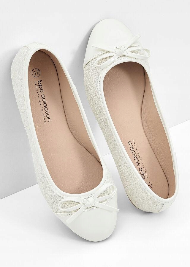 BONPRIX BALERINY BEŻOWE__40 Marka Bonprix