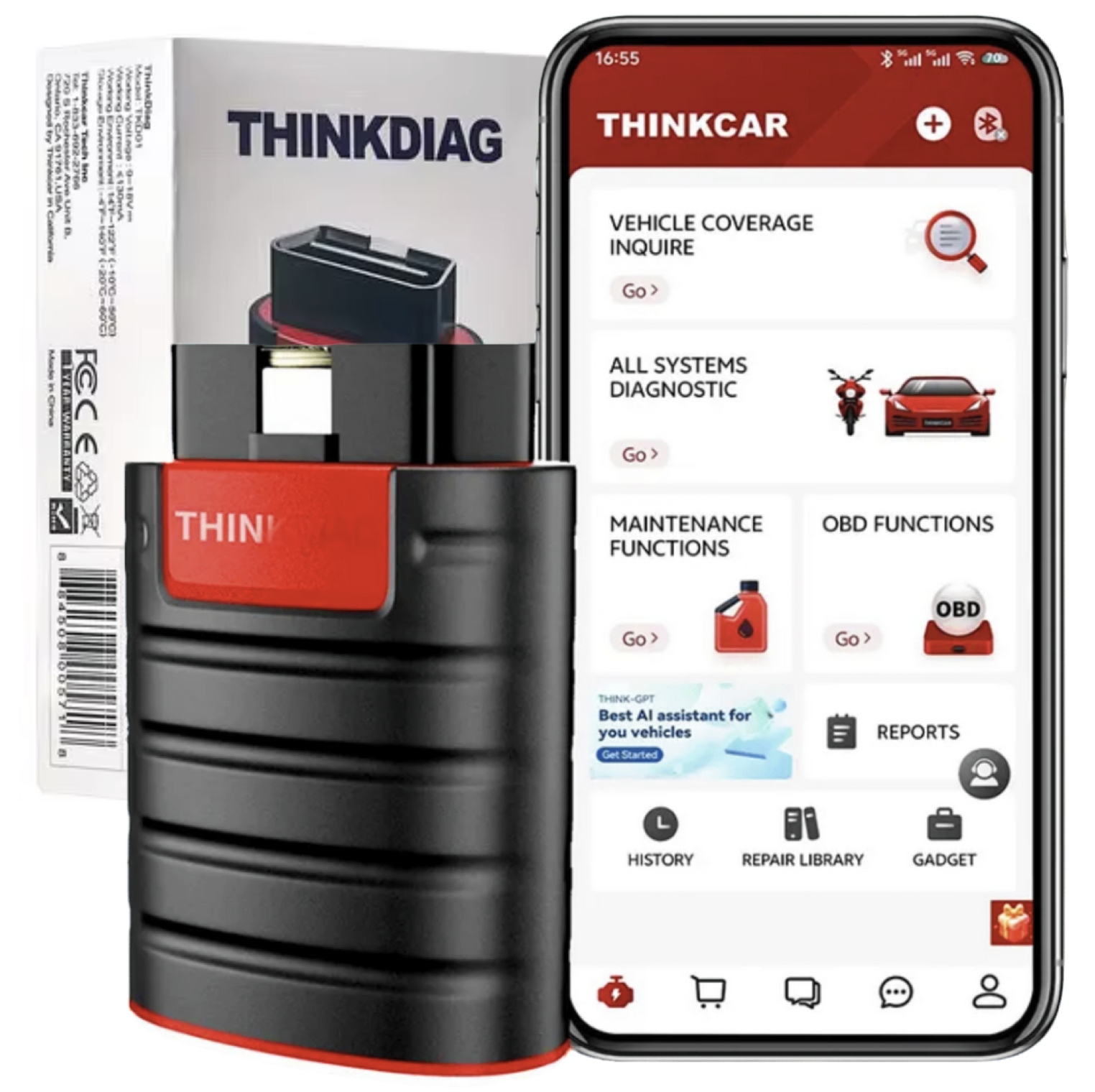 Tester Diagnostický Skener Thinkdiag 2025 Full Software Poľština