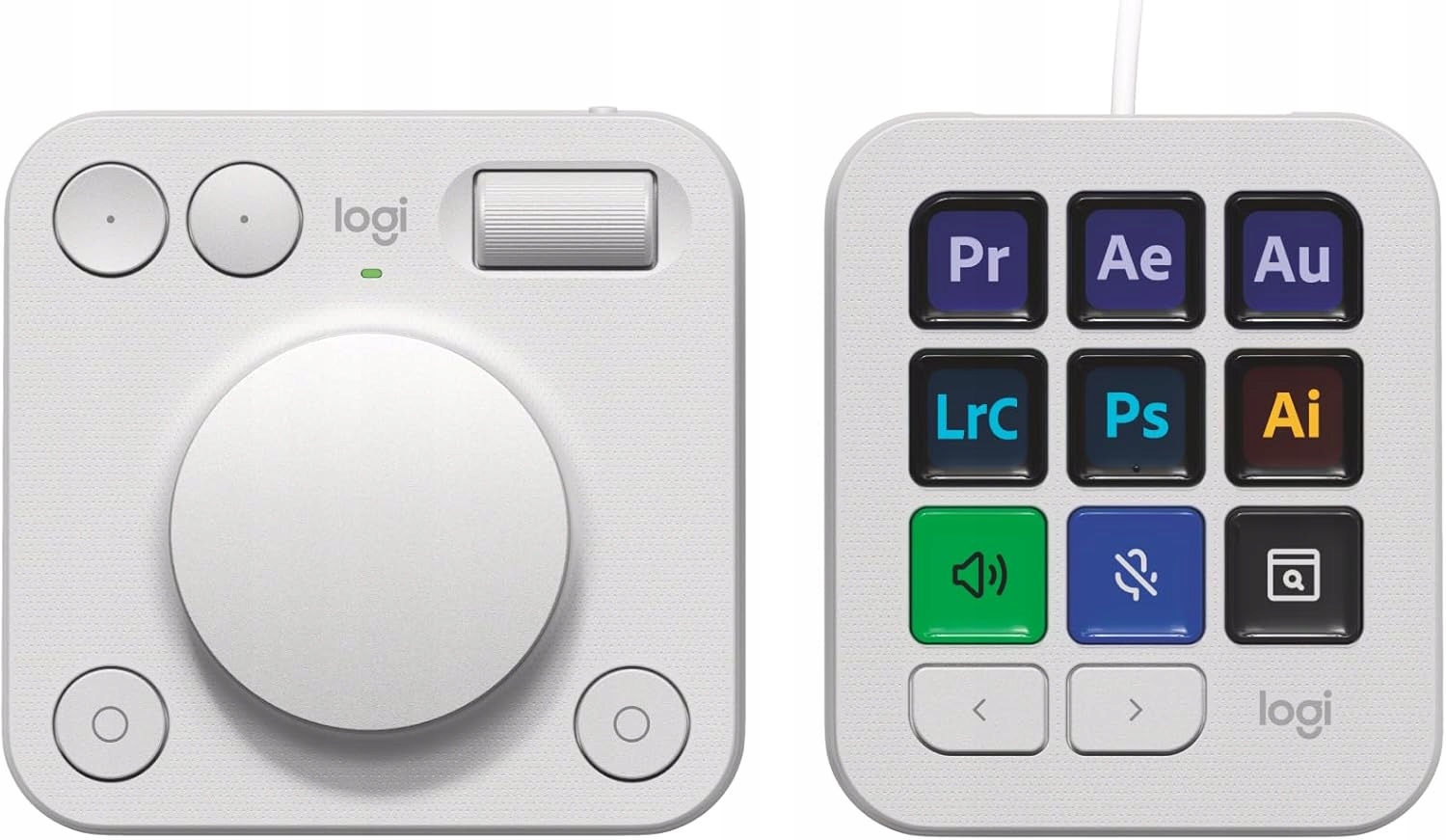 Logicool MX CREATIVE CONSOLE ホワイト MX Creative Console – Programowalne pokrętło i Keypad | Logitech