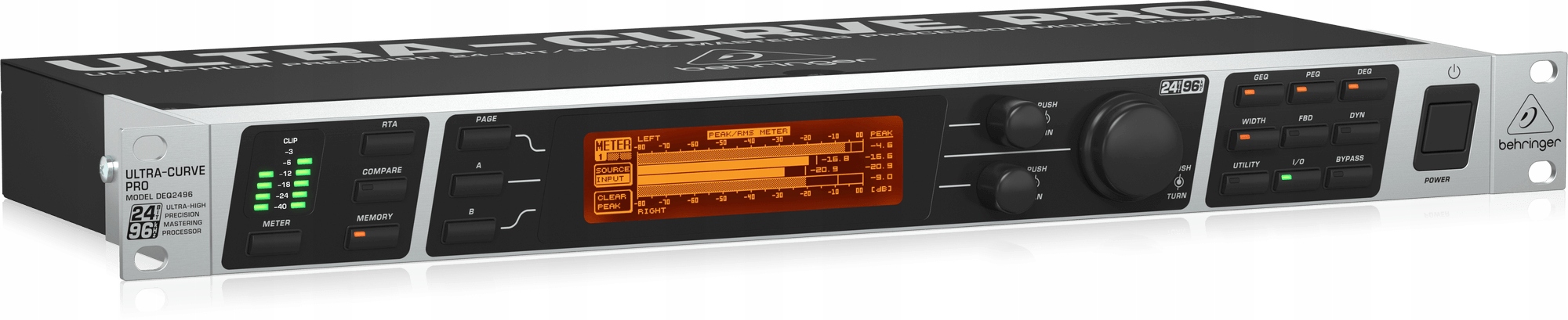 Behringer DEQ2496 masteringový procesor, korektor, eliminátor spojenia