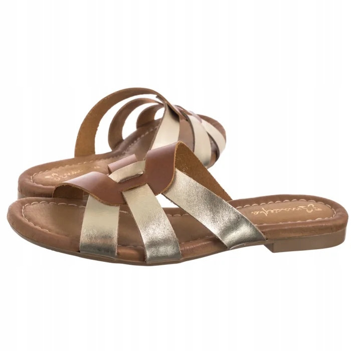 Nazouváky boty Maciejka Zlato-Rude 07018-29 Gold