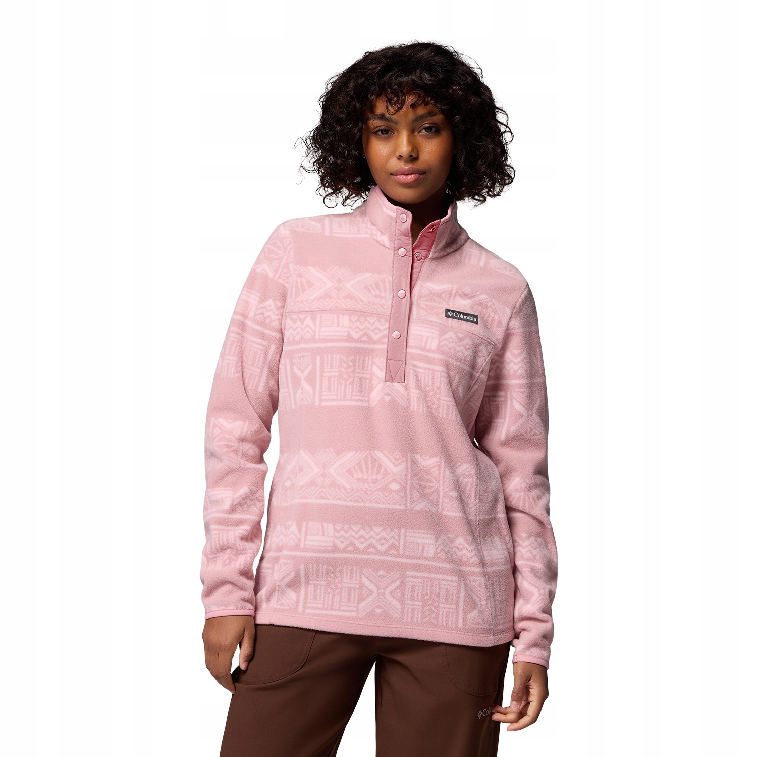 Damski polar Columbia Benton Springs Print 1/2 Snap eraser pink M