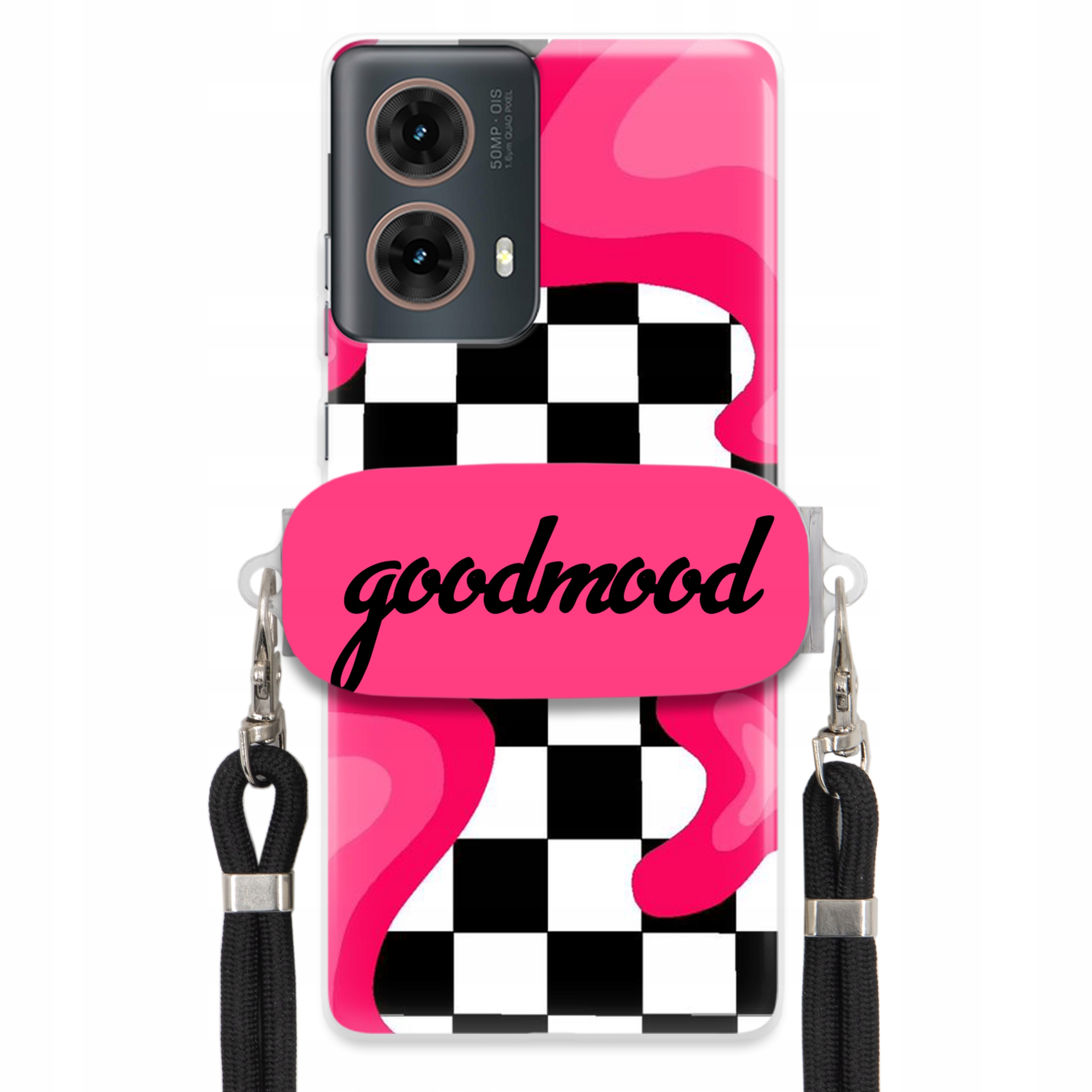 Pouzdro Pro Motorola G85 Sada Case Držák Na Vodítko Černá Pro Teenagery Splash