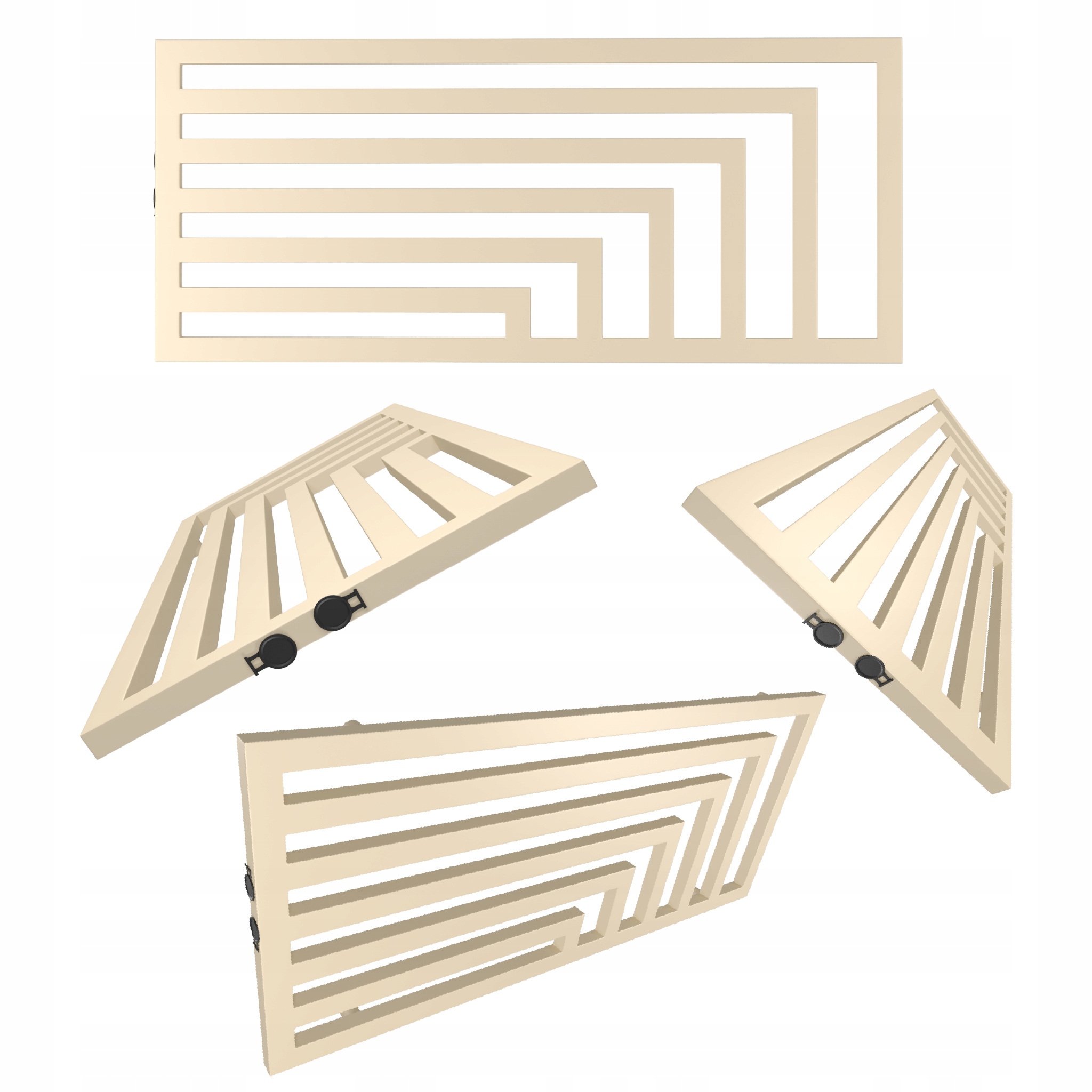 Horizontální Radiátor Laos 52x120 Quartz 1 Krémový