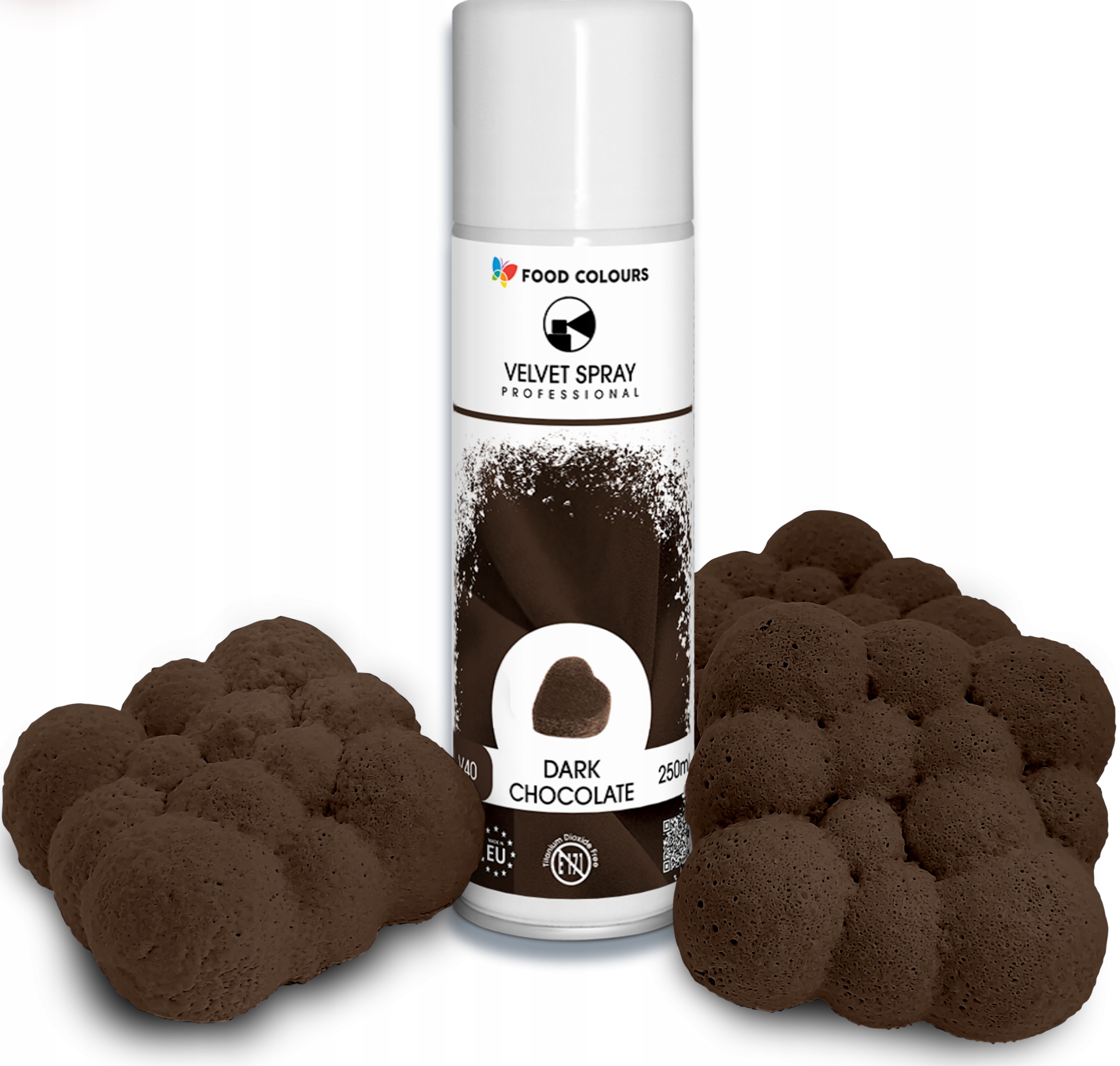 Levně Potravinářský Ve Spreji jedlý hořká Čokoláda 250 ml hnědá, černá