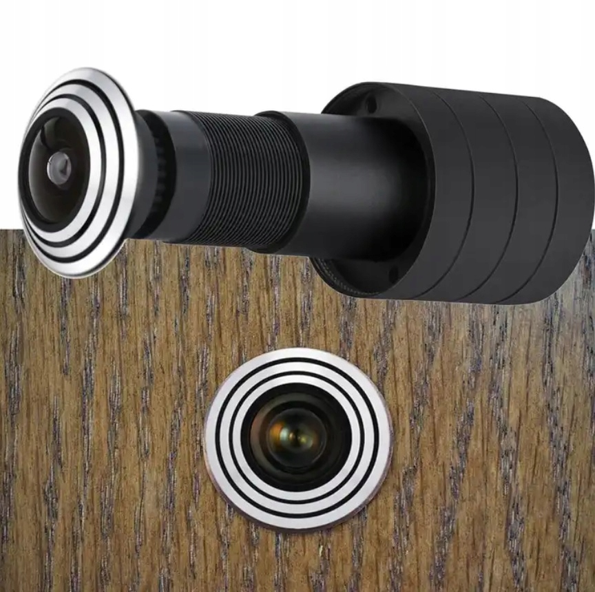 KAMERA BEZPRZEWODOWA DO DRZWI WIZJER JUDASZ TUYA SMART FULL HD WIFI Kolor czarny