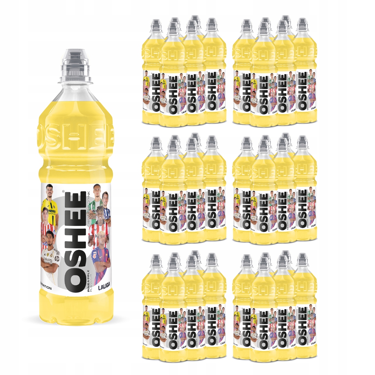 36x Oshee Isotonic Pineapple ananasowy napój izotoniczny witaminy 750 ml