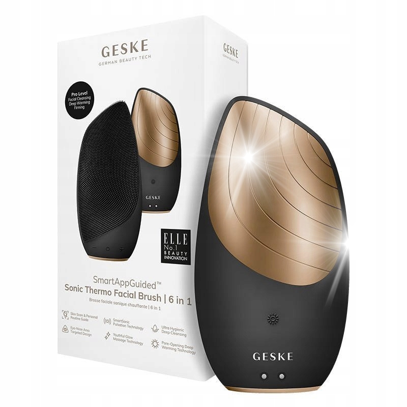 Geske Sonický Kartáček na obličej 6v1 s vibrační aplikací