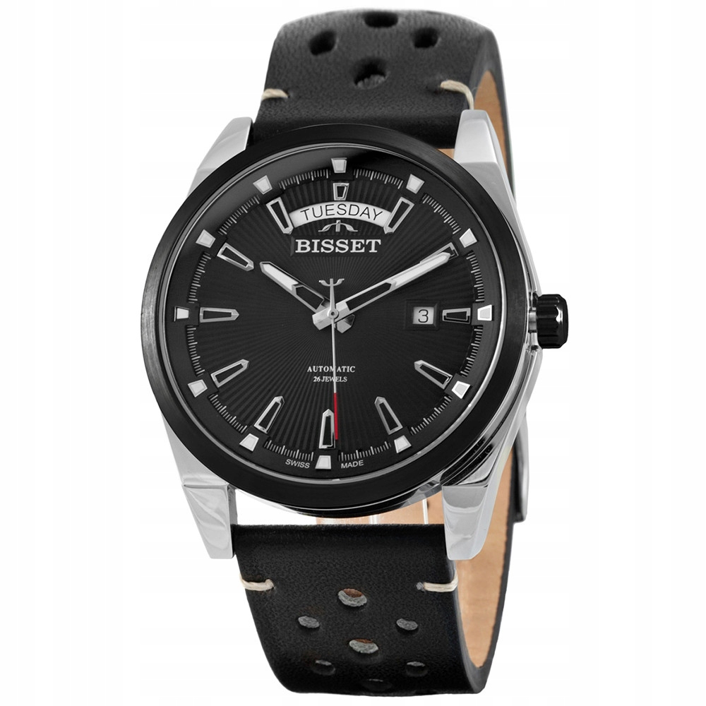 Pánské Hodinky Bisset BIS077, černý řemínek