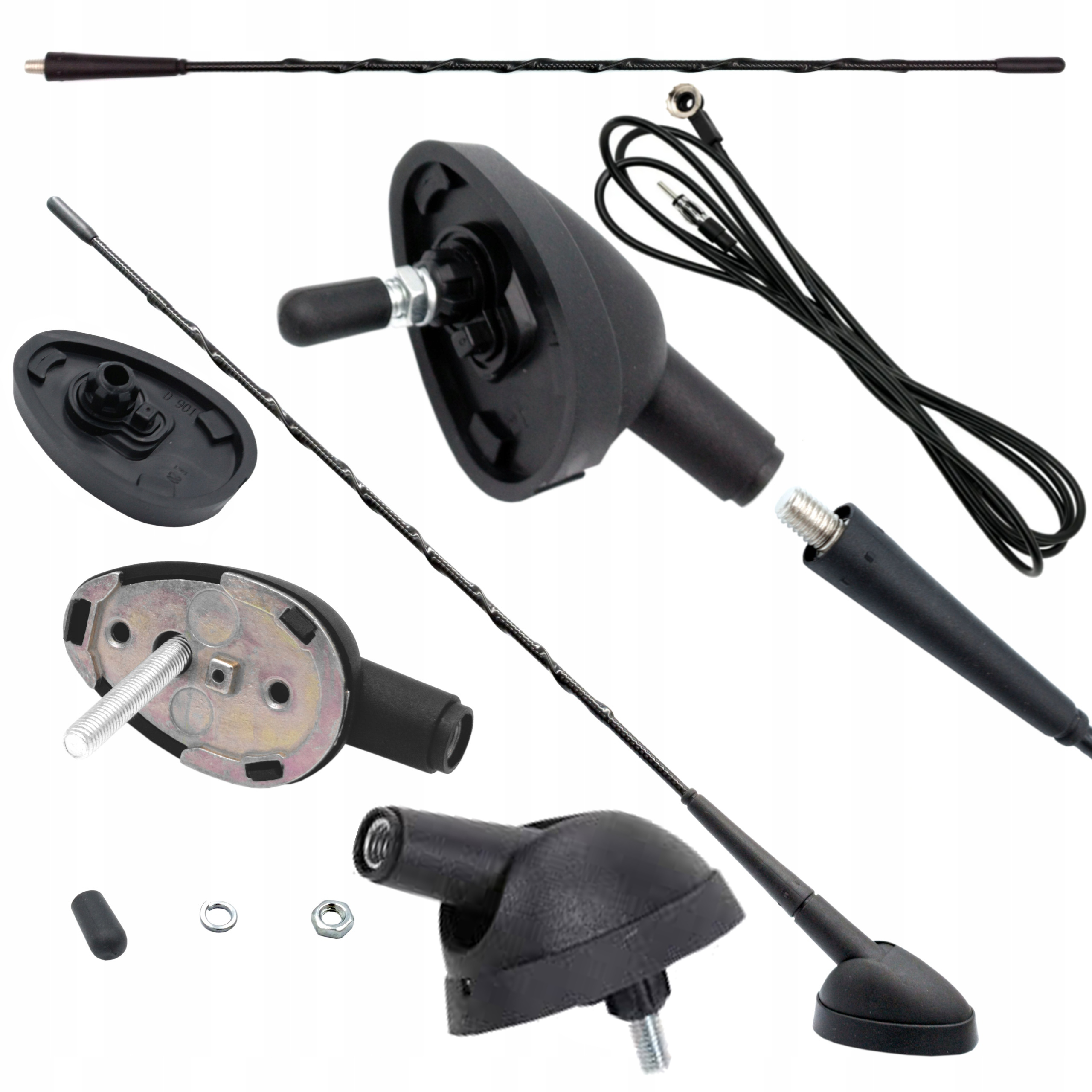 Antena Maszt Stopka Podstawa Anteny Kabel Fiat Punto I II III Marea Siena