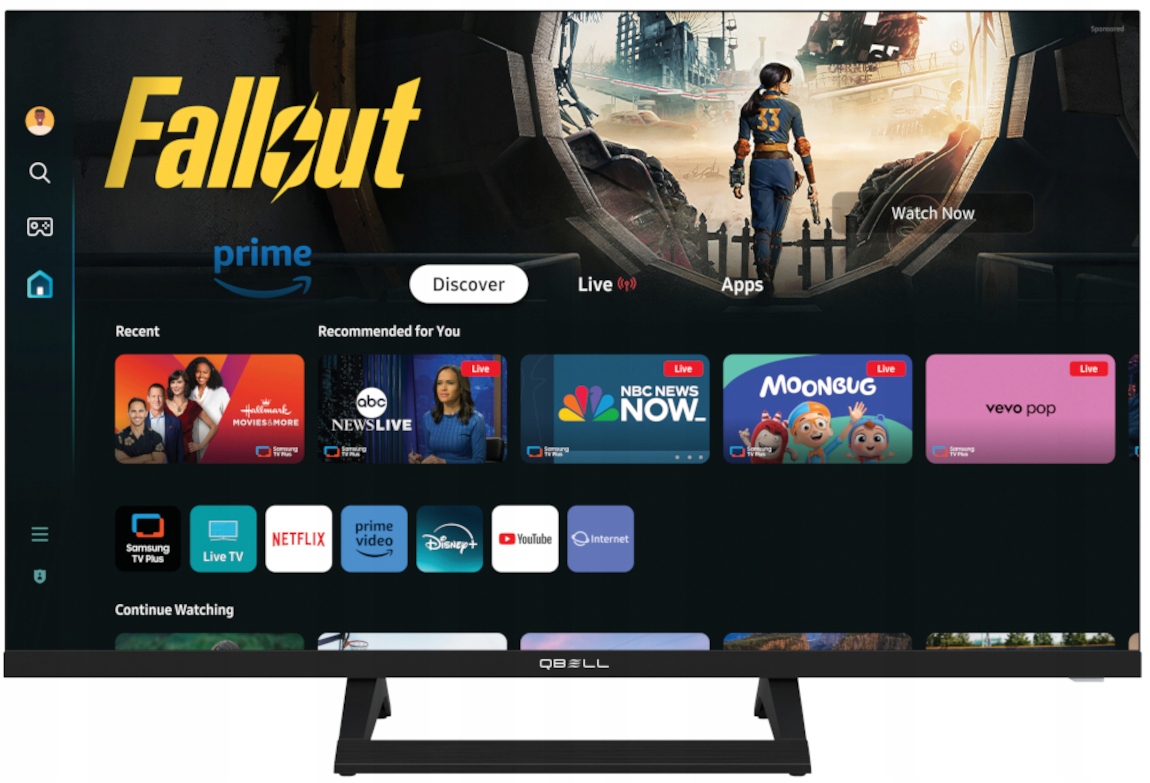 Telewizor 24" Q.Bell QT24HTF8A Tizen SmartTV Led DVBT2 Bluetooth Bezramkowy