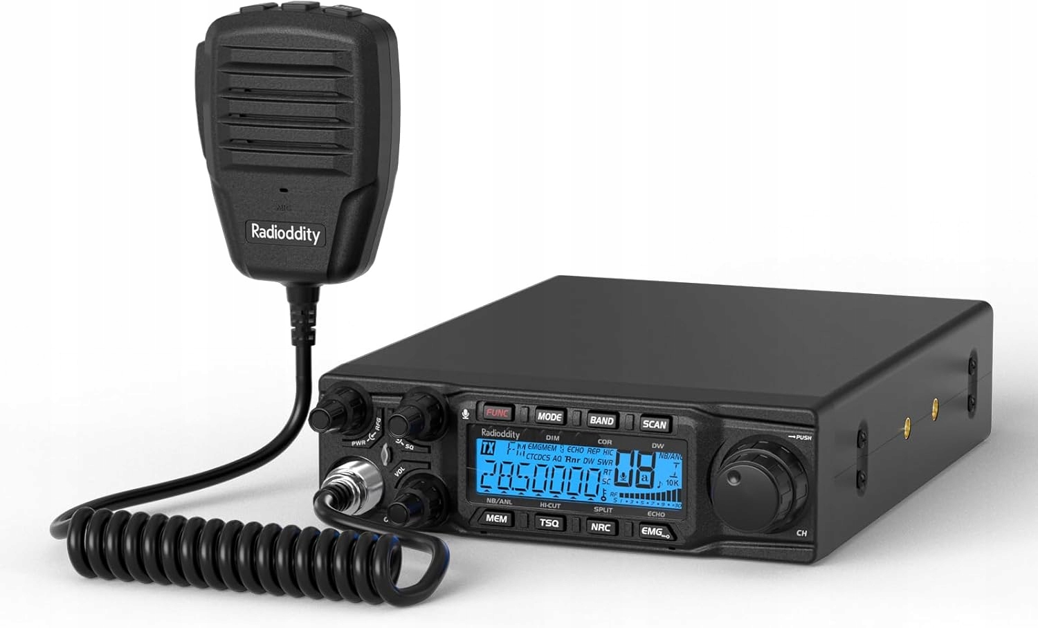 Radioddity QT80 rádio 10 m,80 W, vysoce výkonné radioamatérské rádio,SSB/AM/FM/PA