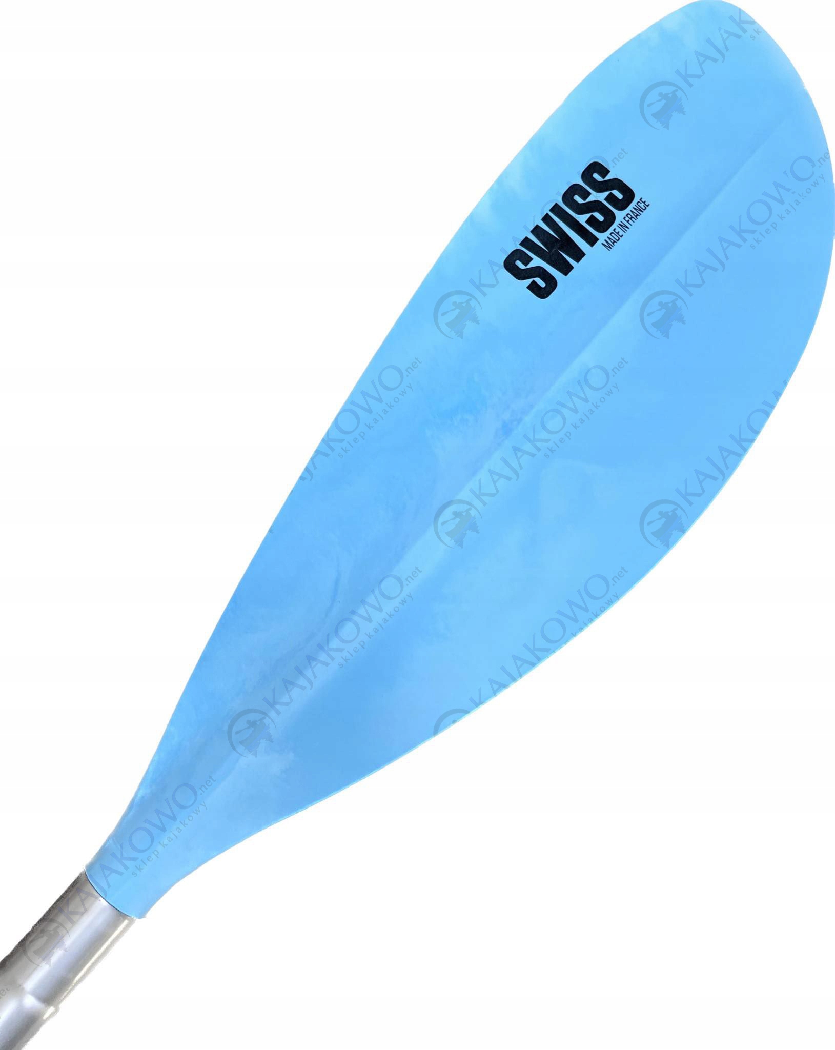 Wiosło Swiss Egalis 1-cz Proste 225cm jednoczęsciowe Aluminiowe