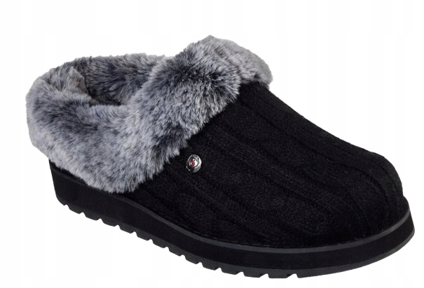 Skechers Bobs Dámské Boty Černé Pantofle Zateplené 39,5 Jtp