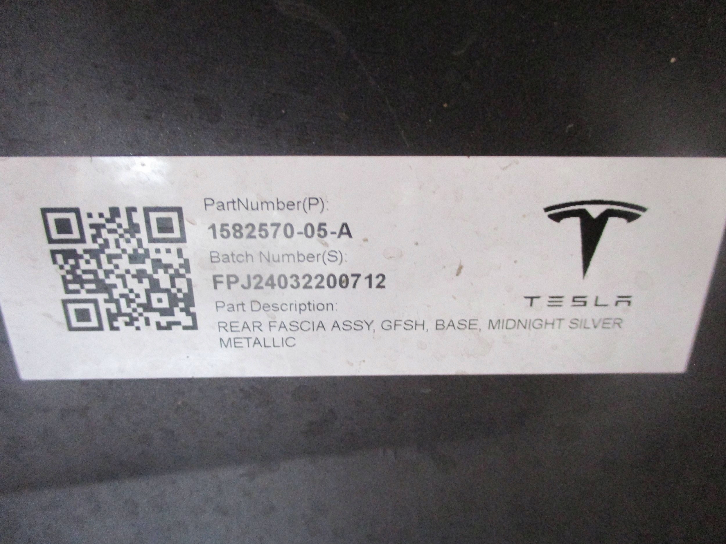 bumper rear part rear TESLA MODEL S LIFT 23