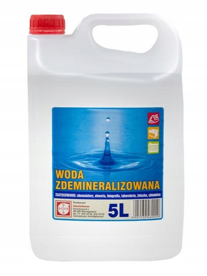 

Woda Destylowana woda zdemineralizowana 5L