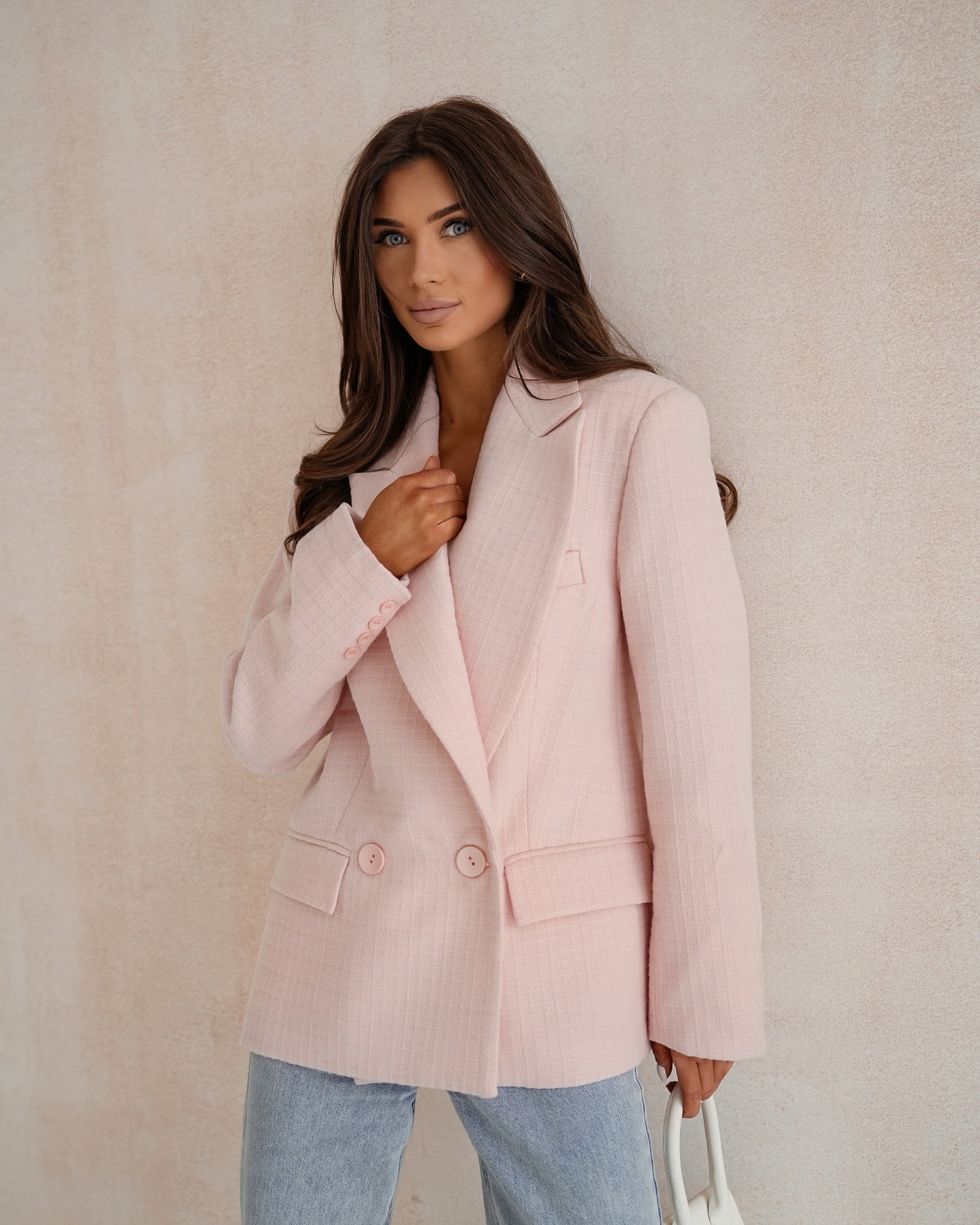 Sako Oversize Natasha Pudrová Růžová Me Gusta Uni