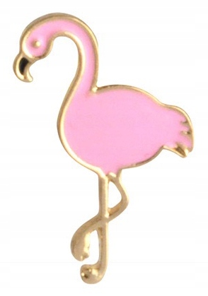 

Pins ptak Flaming różowy emaliowana przypinka