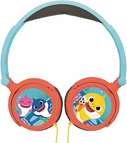 Lexibook HP015BS Baby Shark Nickelodeon-stereo Headphone, Kids Safe Volume,
