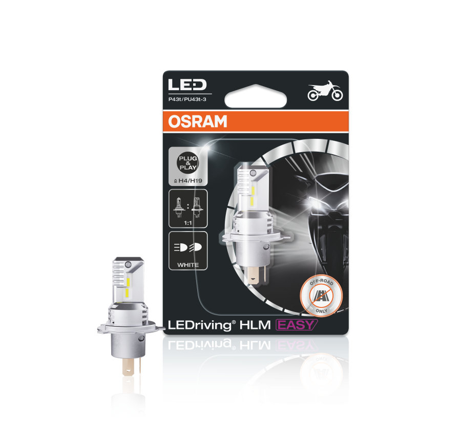 

Osram żarówka Led skuter motocykl H4/H19 12V biała
