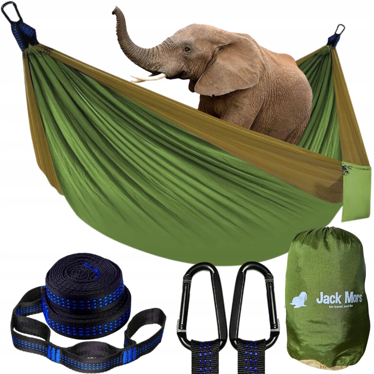 Hamak Huśtawka 2-OSOBOWY Lekki Wytrzymały Szybki Montaż Duży XXL