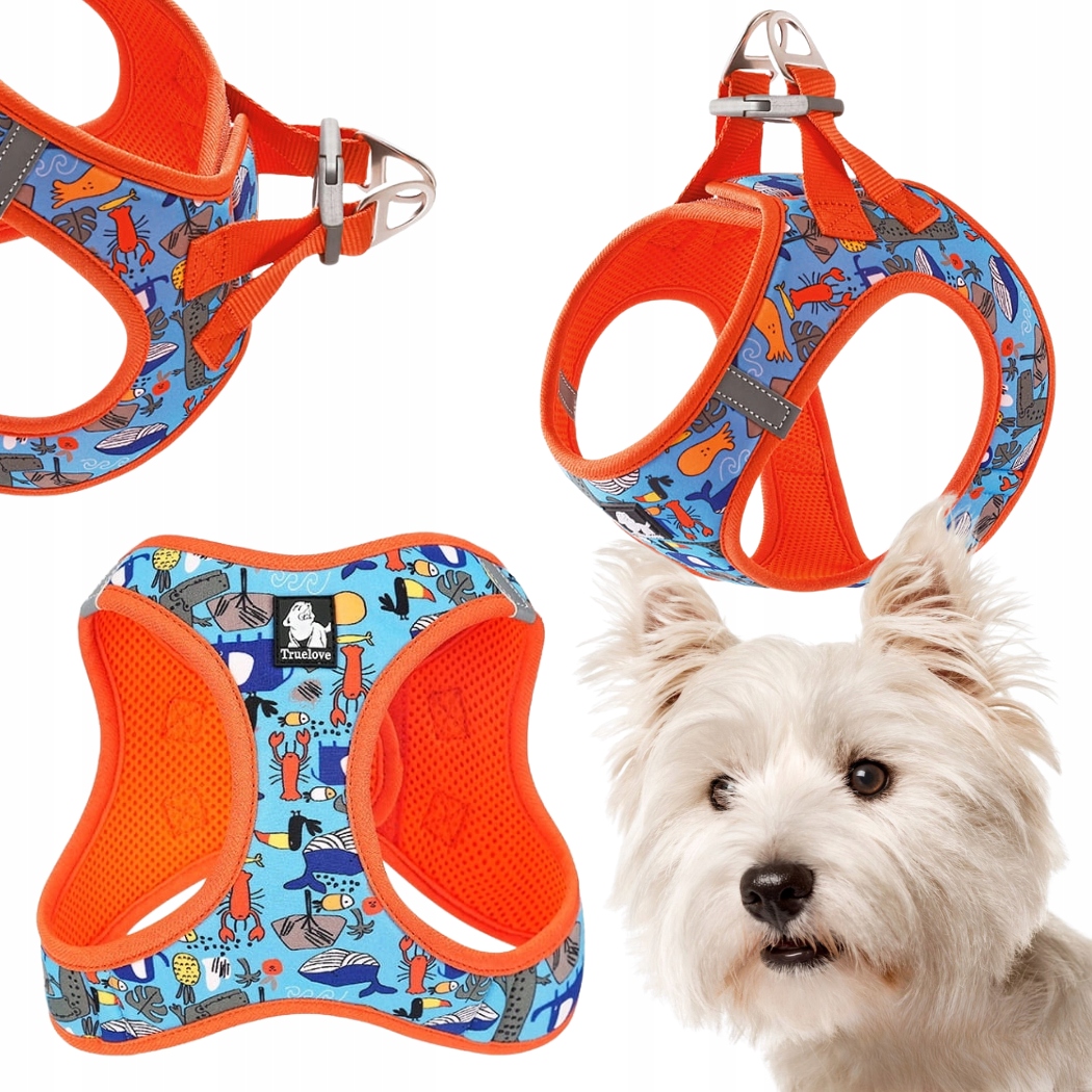 Levně Postroj Pro Psa Typu Step-in Truelove Mini Firecracker S Reflexními Prvky