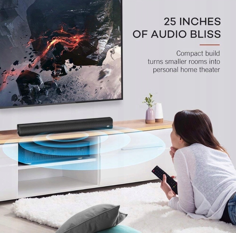 Czarny Soundbar Bluetooth Tao Tronics SK-017 Kolor czarny