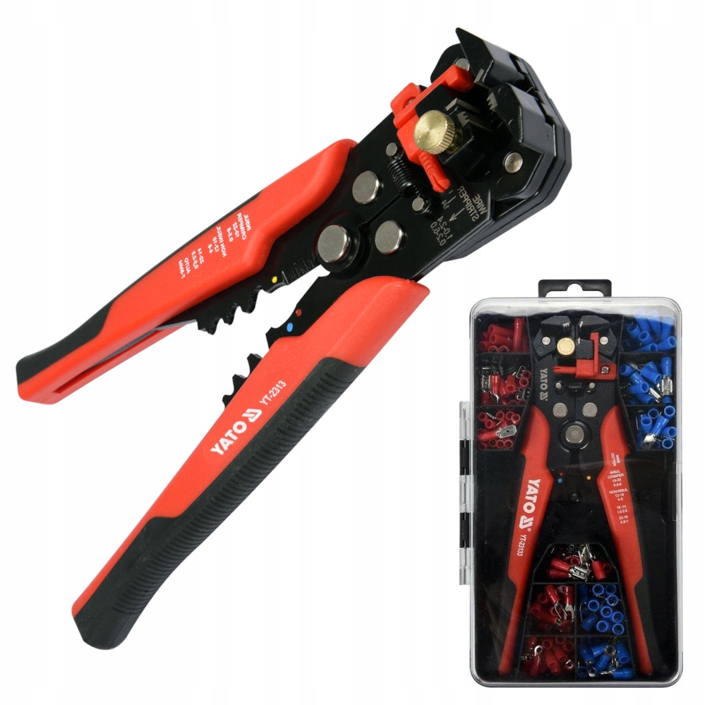 

Ściągacz izolacji zaciskark.konektory Yato YT23133