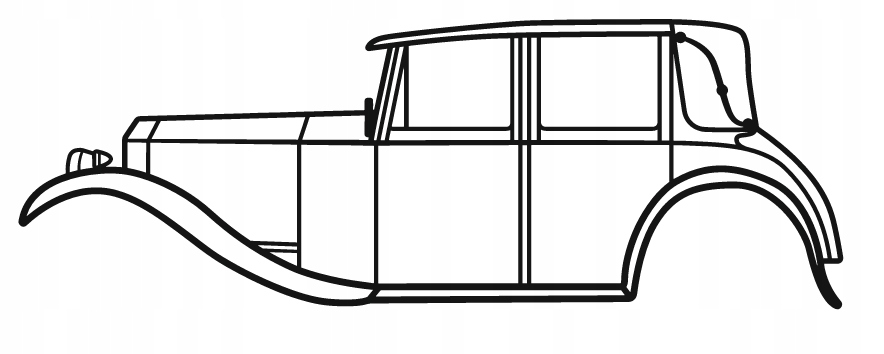 nástěnná dekorace Obraz Auto Rolls Royce Twenty 1922