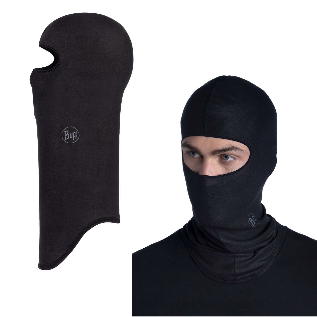 Kominička Buff Ecostretch Balaclava Solid Black