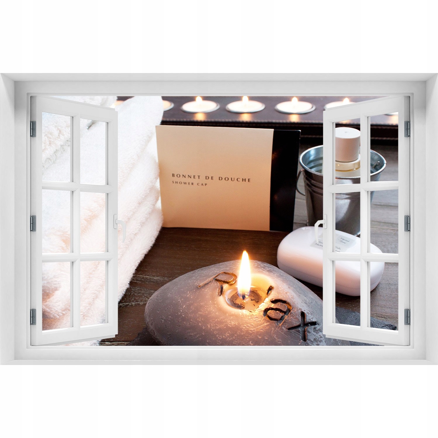 

Samoprzylepna Naklejka Okno Odnowa biologiczna