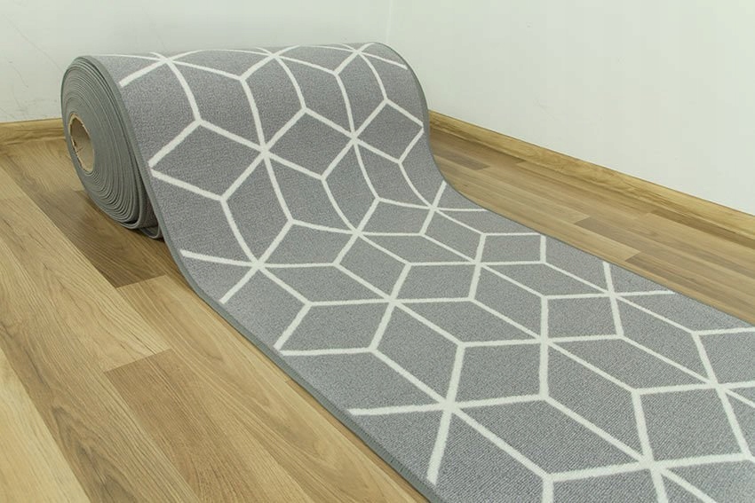 szer. 80 cm PODGUMOWANY CHODNIK ROMBY JASNY SZARY CUBES Marka Akcila