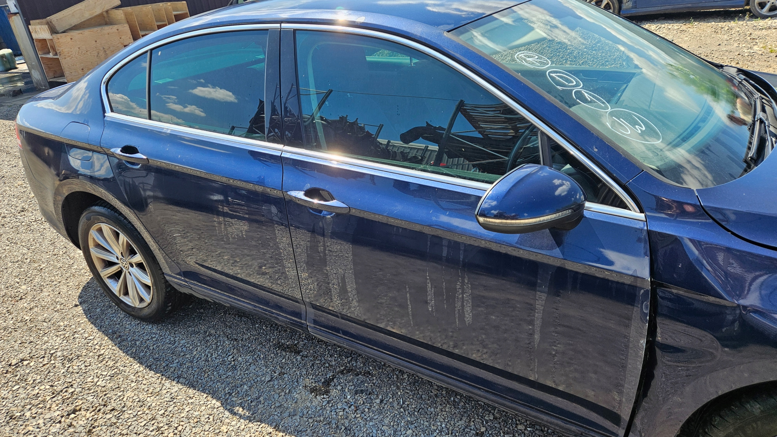 door right front VW PASSAT B8 colour LH5X
