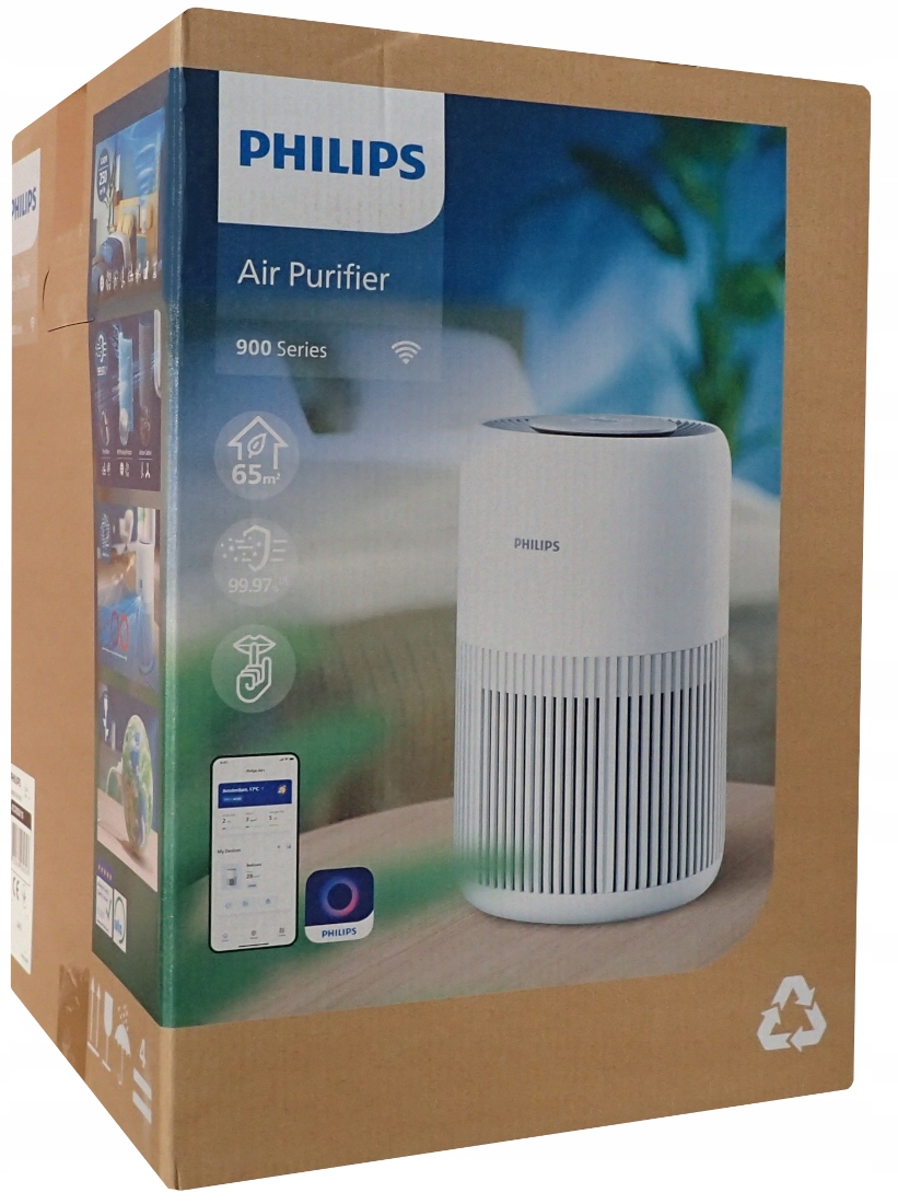 Oczyszczacz Powietrza Philips AC0950 Hepa WiFi NanoProtect do 65m² Tryb Snu