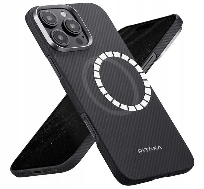 Pouzdro pro iPhone 16 Pro, zadní kryt Pitaka, Kevlar, MagEZ Case 5-Ultra Slim