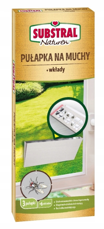 

Substral Naturen Pułapka na muchy 3 szt wkłady