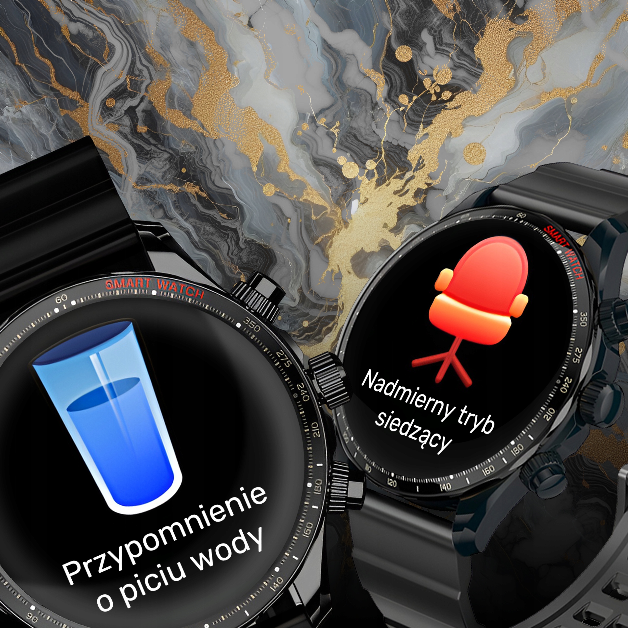 SMARTWATCH ZEGAREK MENU MĘSKI ROZMOWY SPORT POLSKIE PULS WATCH AMOLED Kompatybilność systemowa Android iOS Windows Phone